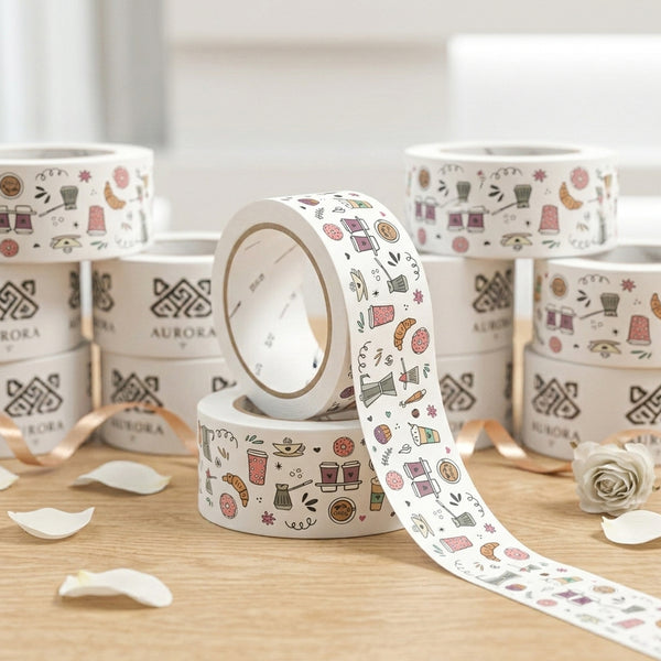Custom packing tape sample
